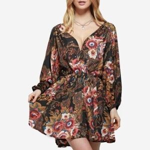 Free People Boho Dolman Sleeve Printed Dress